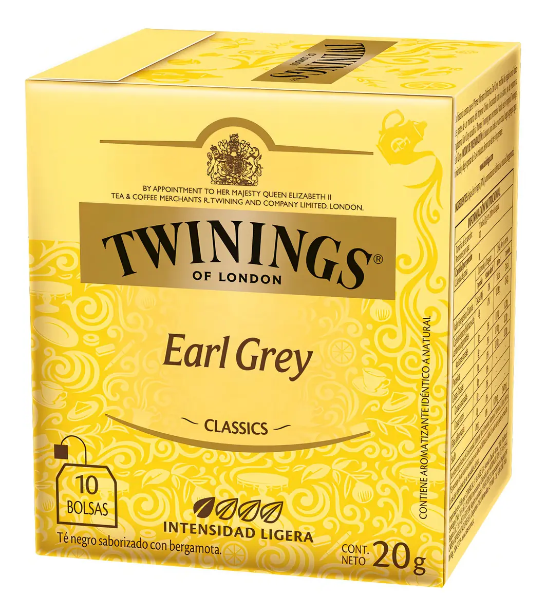 TE EARL GREY (ETIQ. AMARILLA) DISP 12 X 10 X 2 GRS.